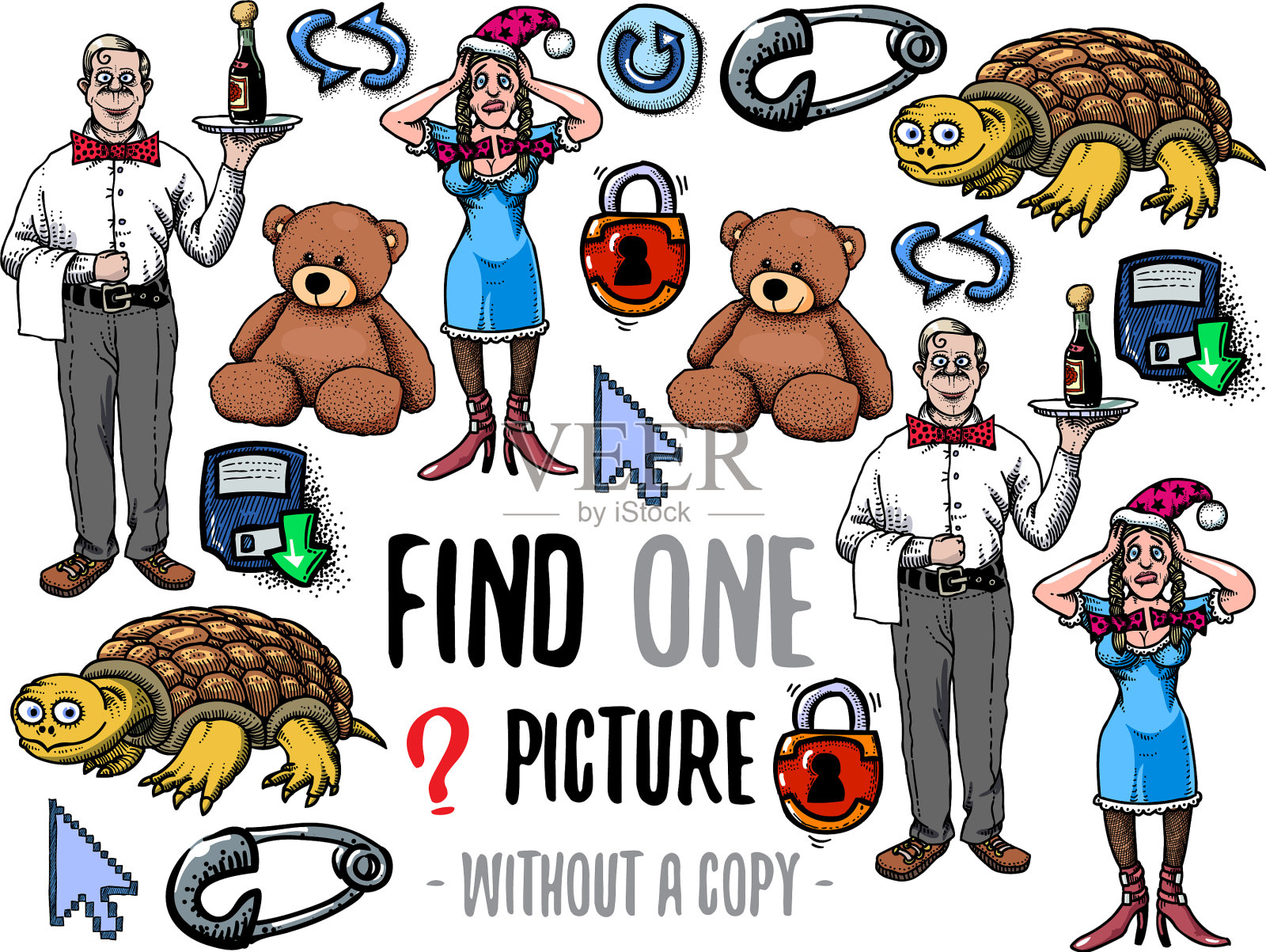 找一个图片教育游戏插画图片素材