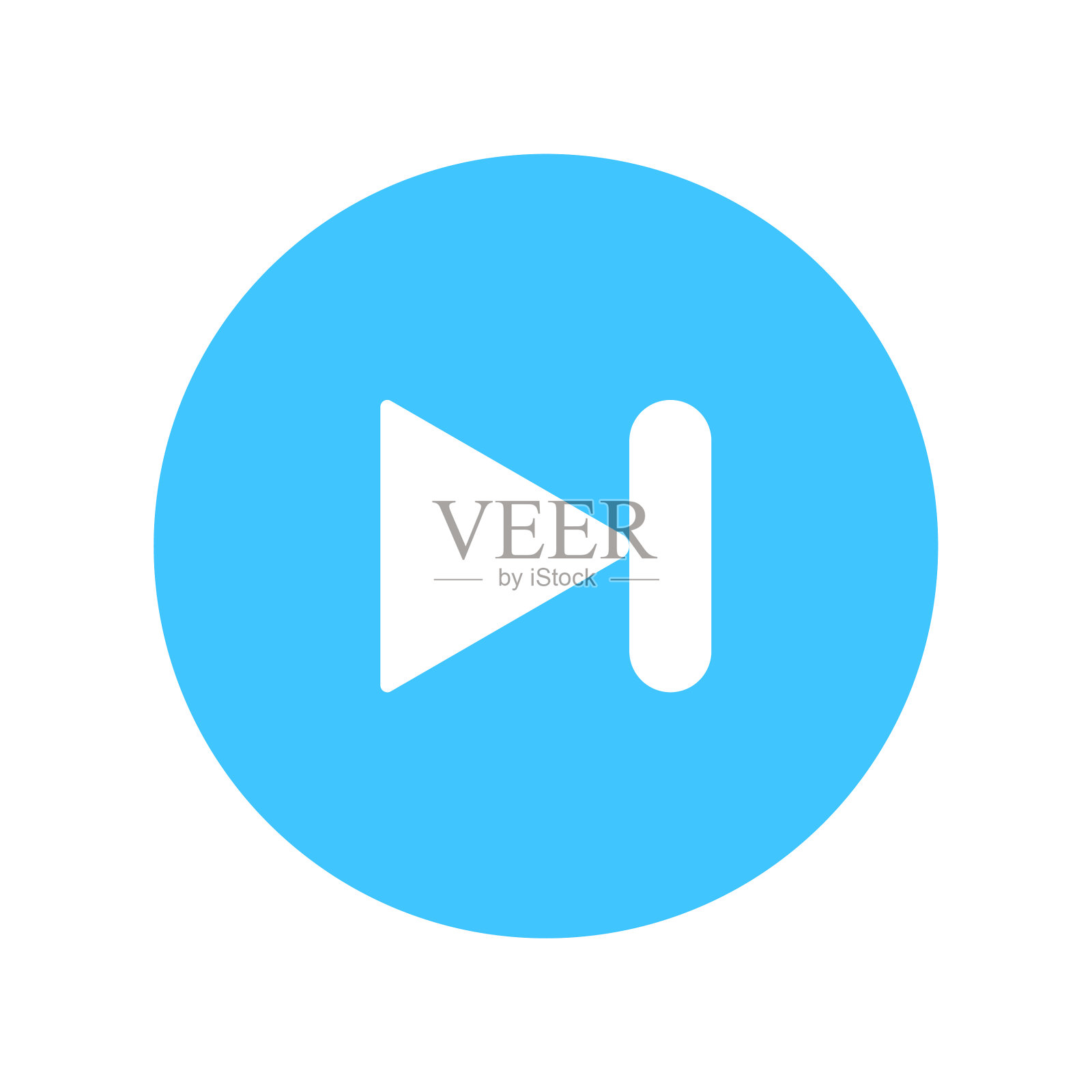 跳转到向前按钮矢量图标- UI矢量图标设计元素图片