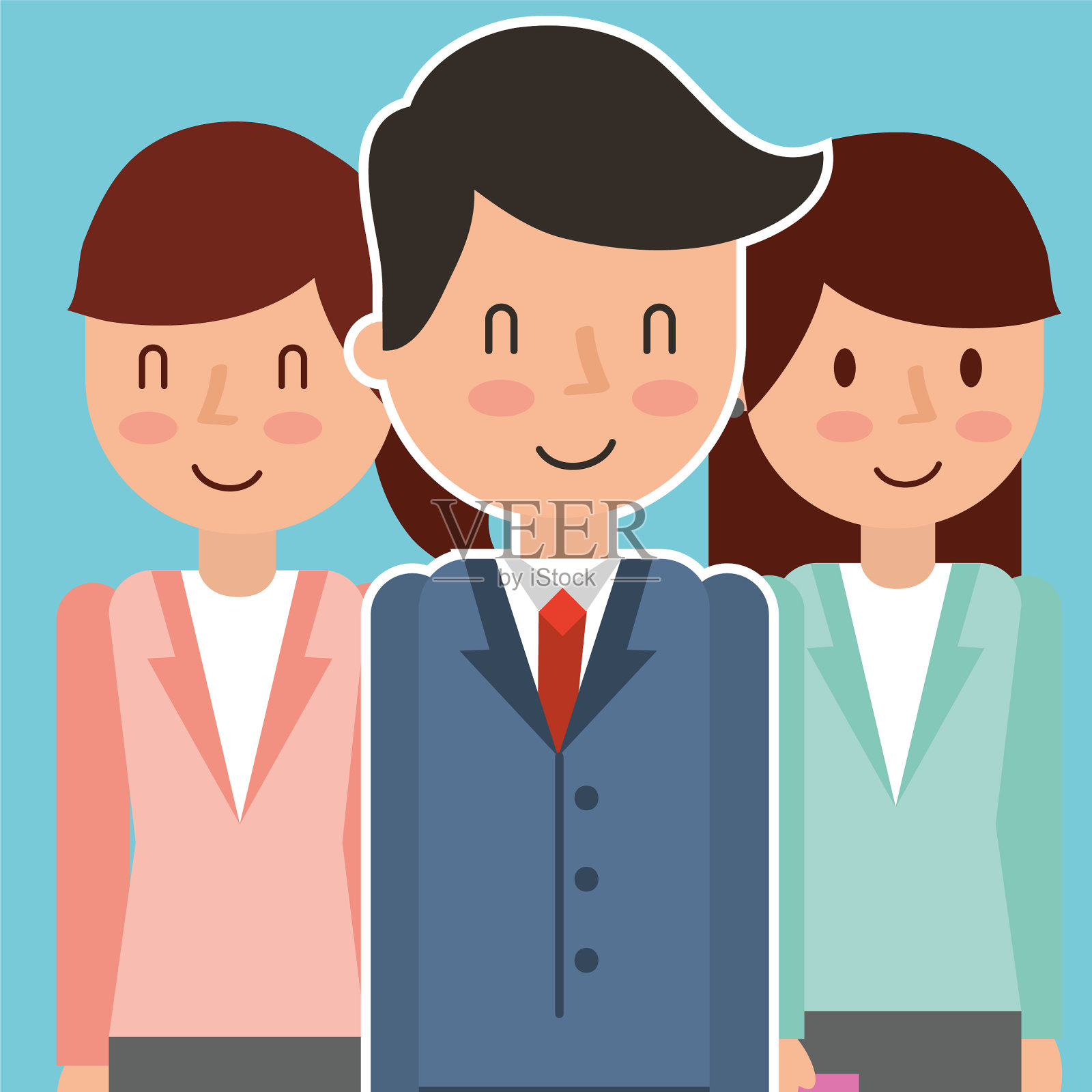 业务人员角色插画图片素材