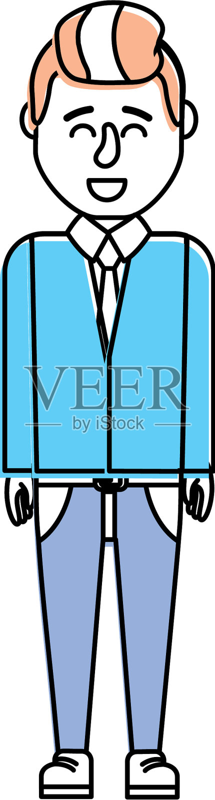 发型设计可爱的男人设计元素图片