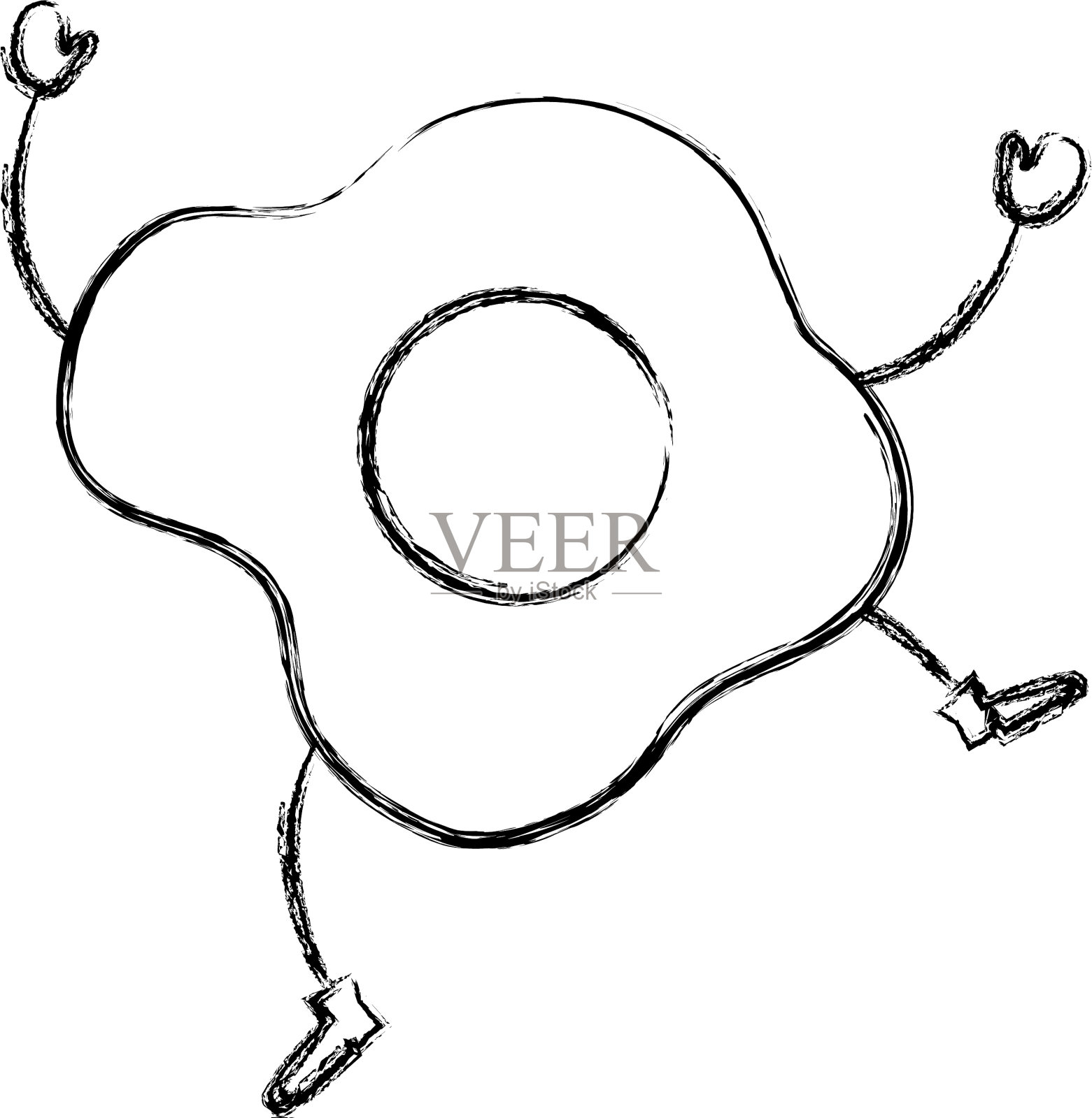 蛋炒卡哇伊性格设计元素图片