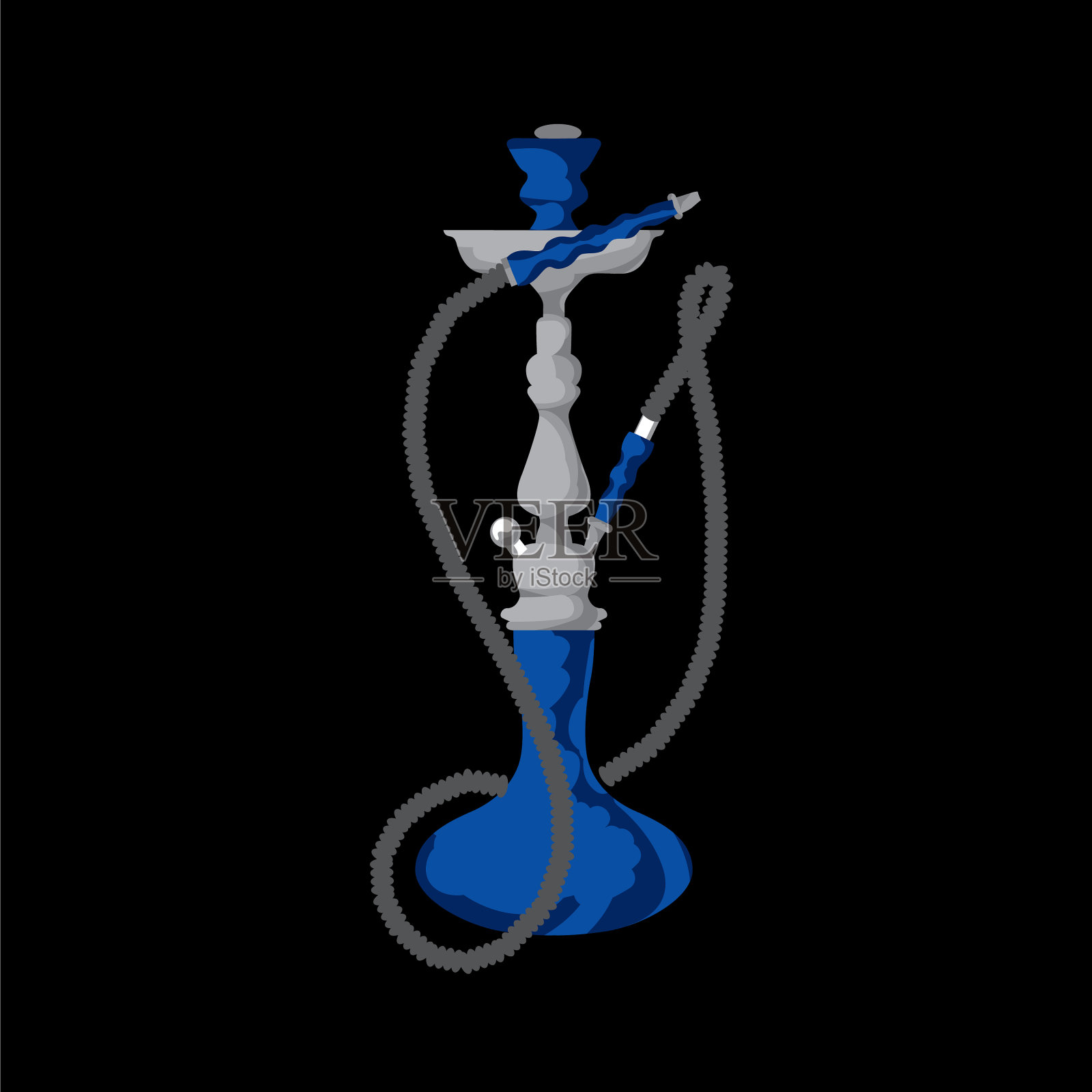 水烟用于印刷和网络插画图片素材