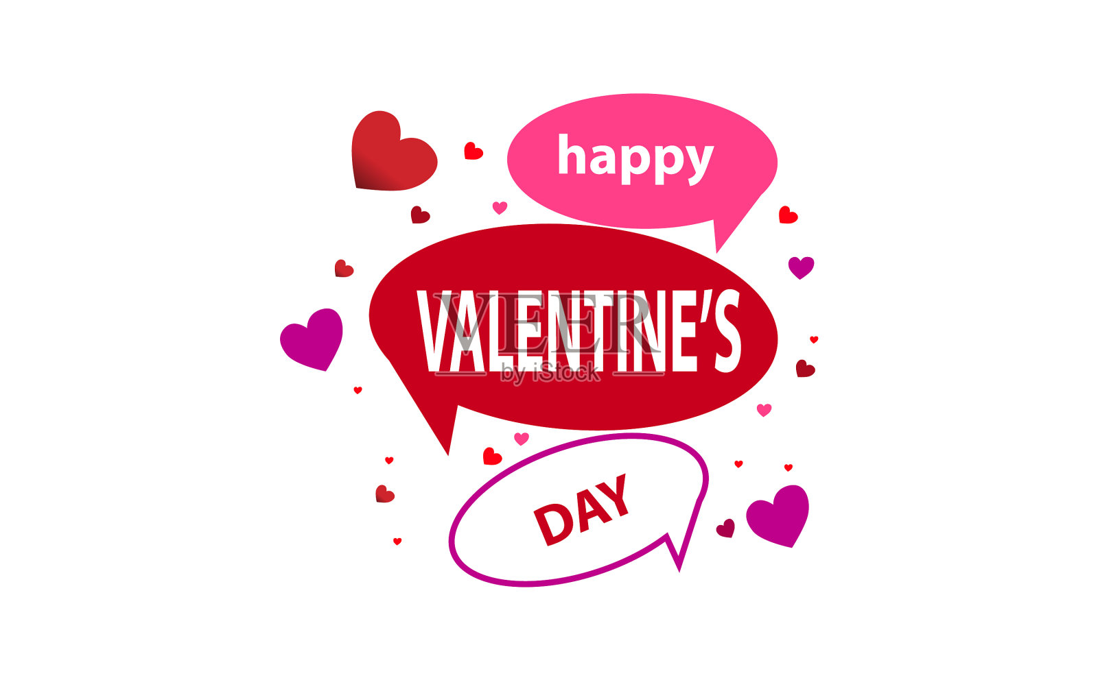 情人节快乐模板设计元素图片