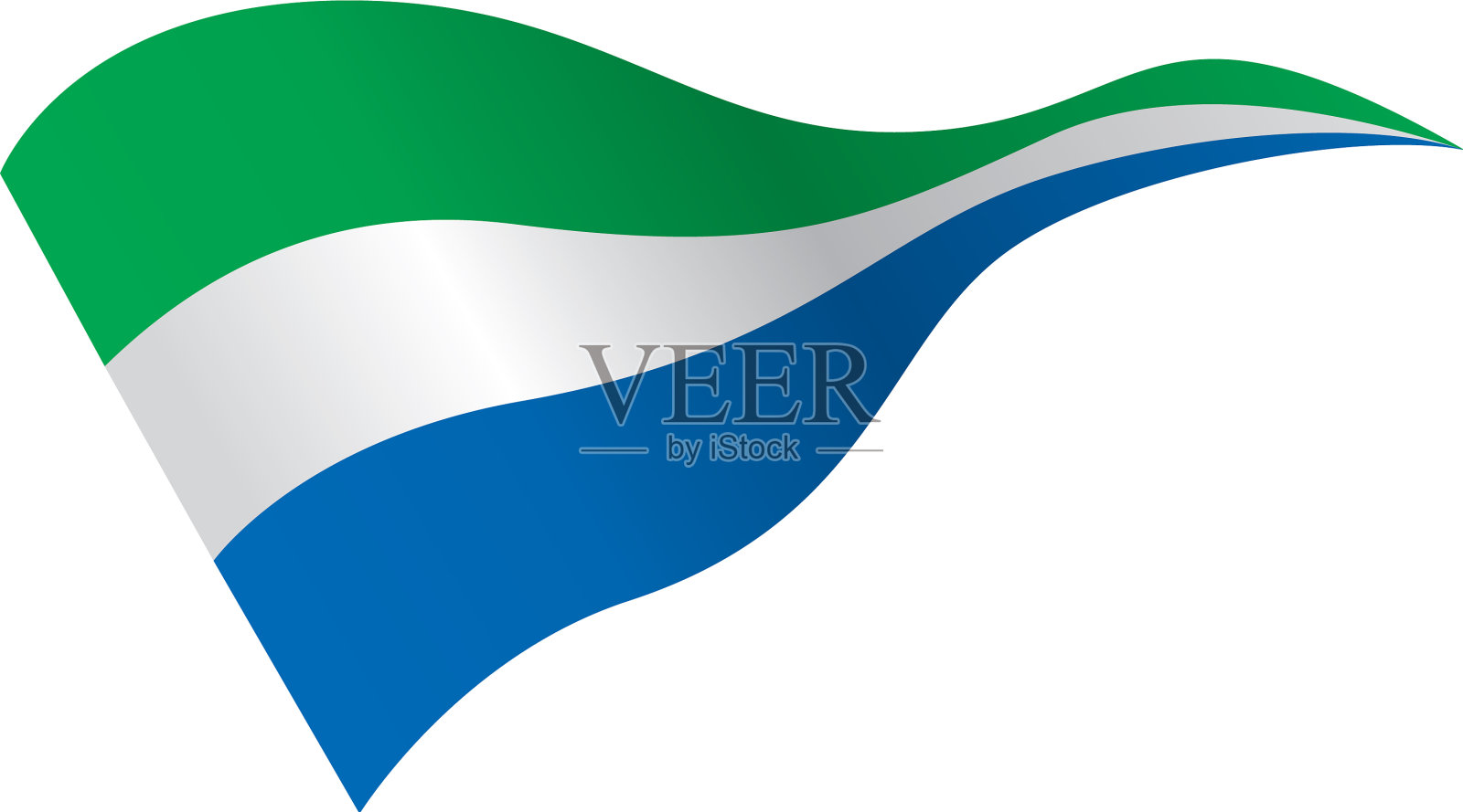 塞拉利昂国旗设计元素图片