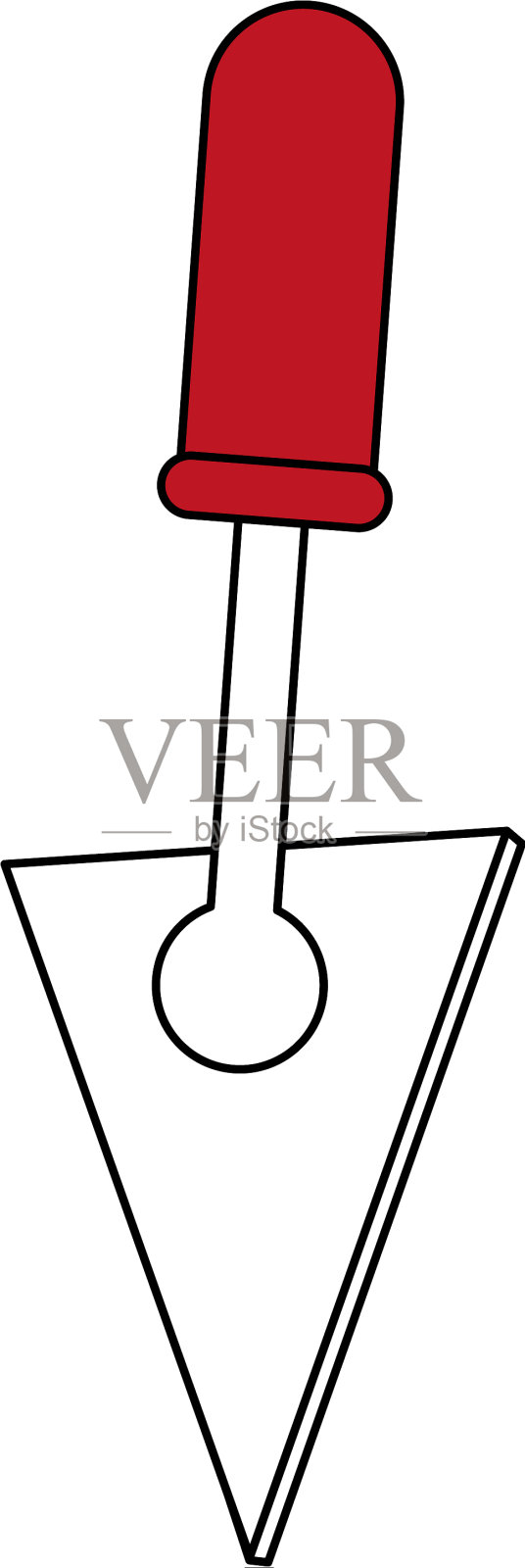 泥刀插画图片素材