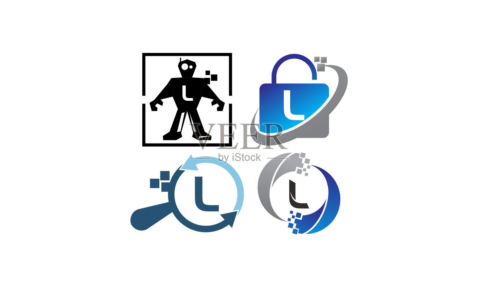 技术应用模板集图标素材