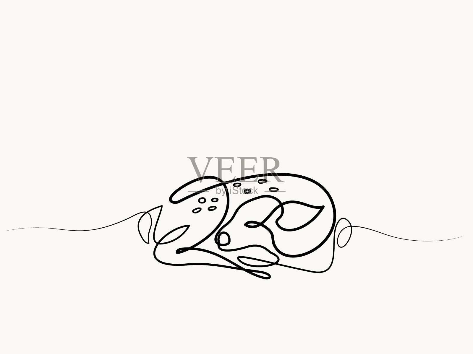 有趣的小鹿宝宝插画图片素材