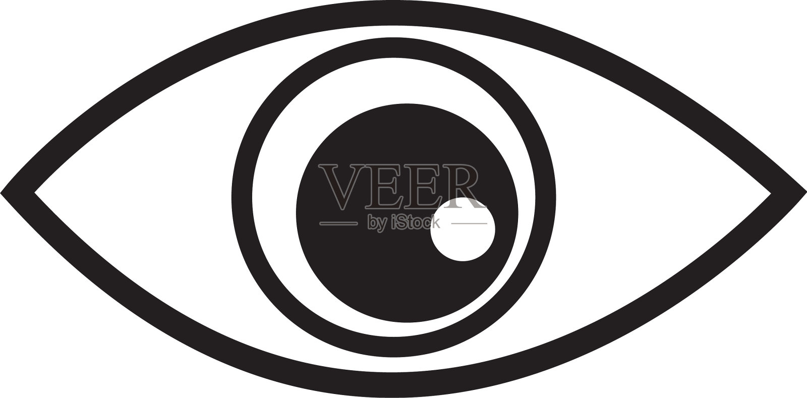 眼睛图标设计插画图片素材