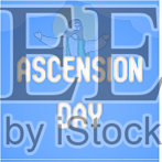 基督教节日耶稣升天节插画图片素材