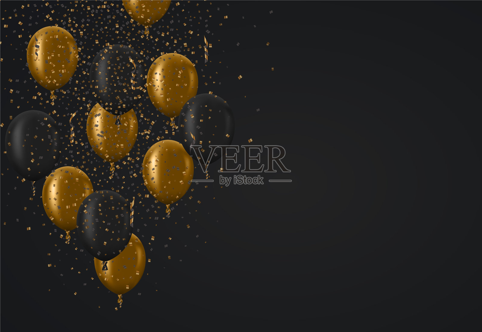 现代圣诞或2018年新年快乐插画图片素材