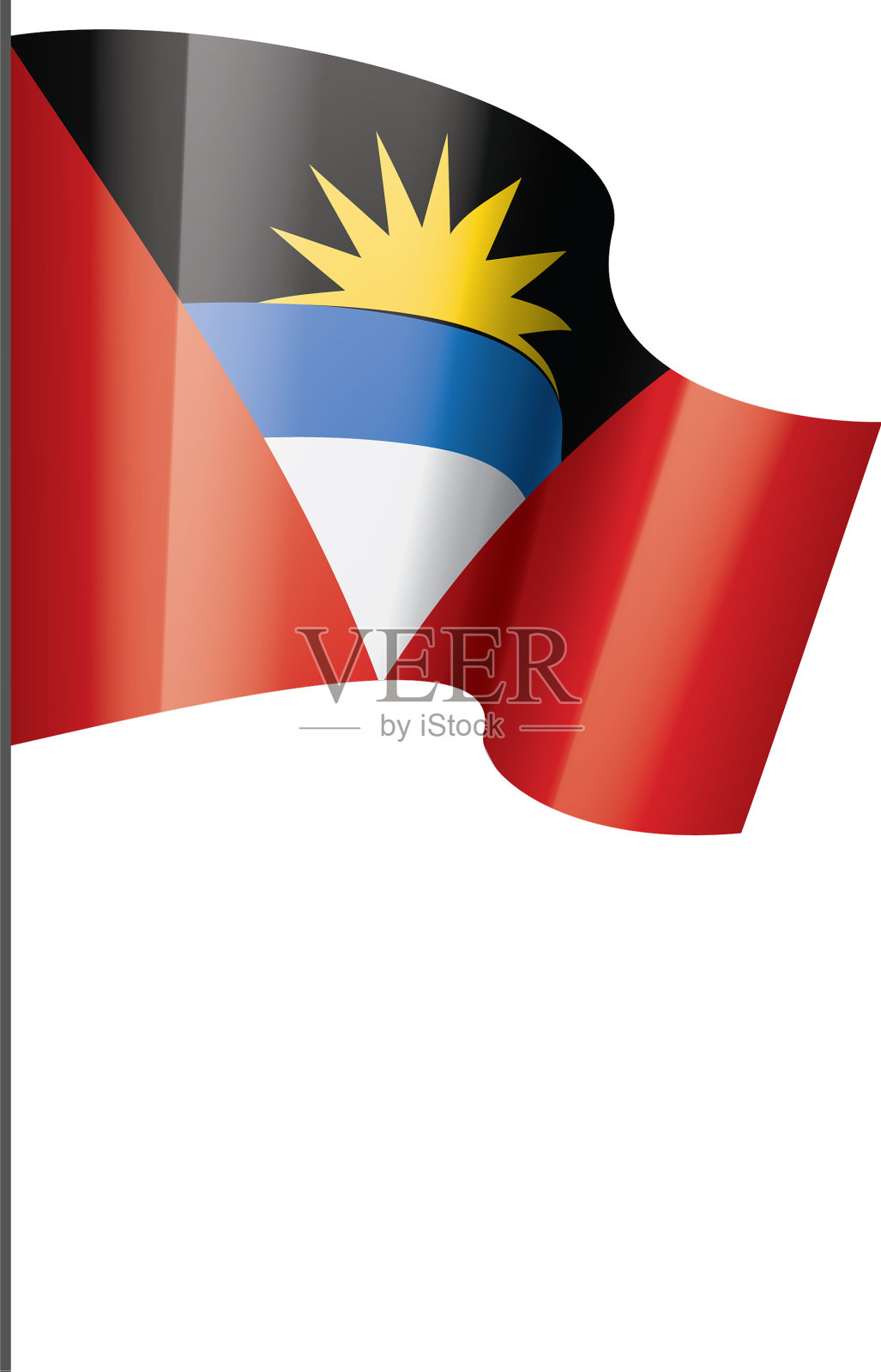 安提瓜和巴布达国旗设计元素图片