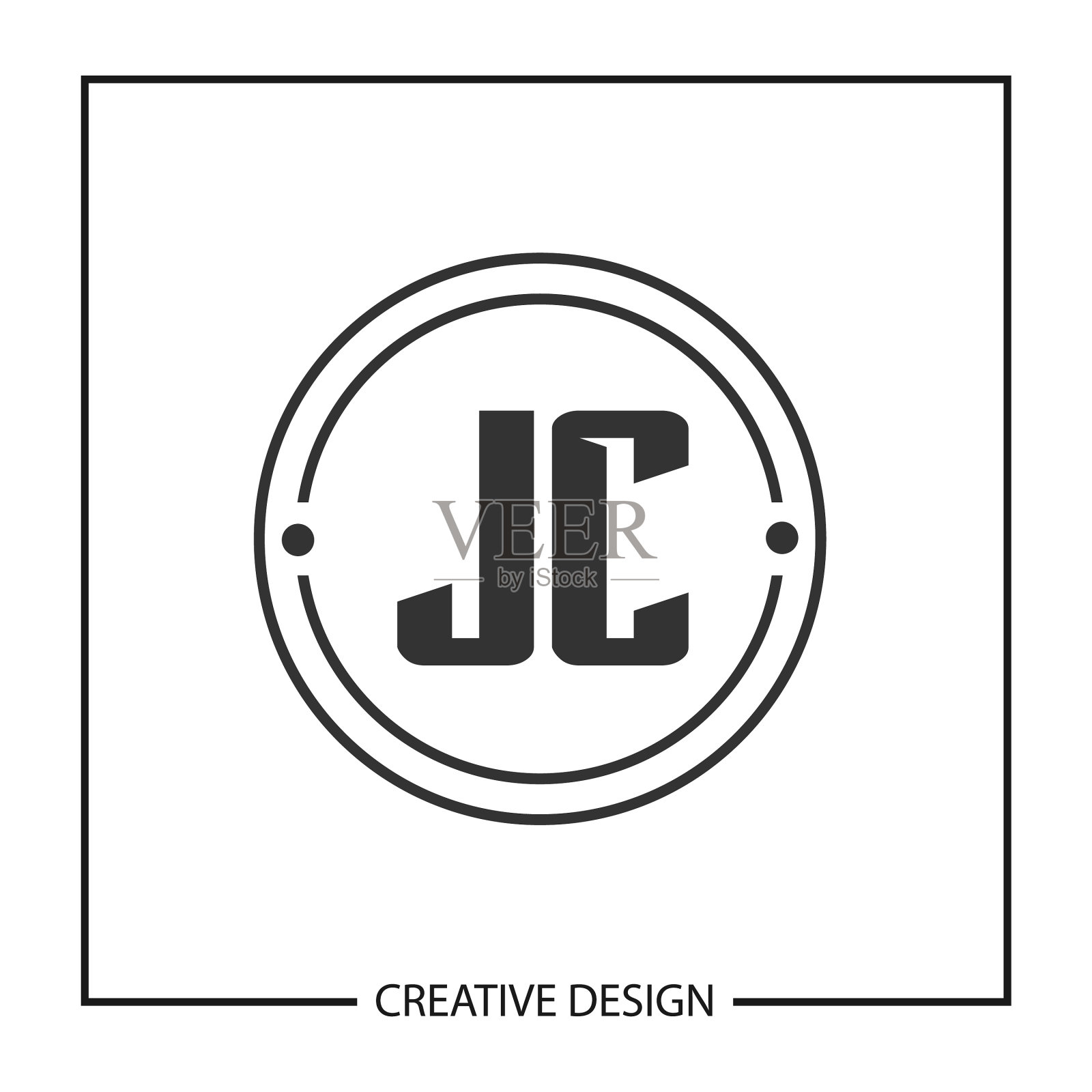 首字母jc标志模板设计设计元素图片