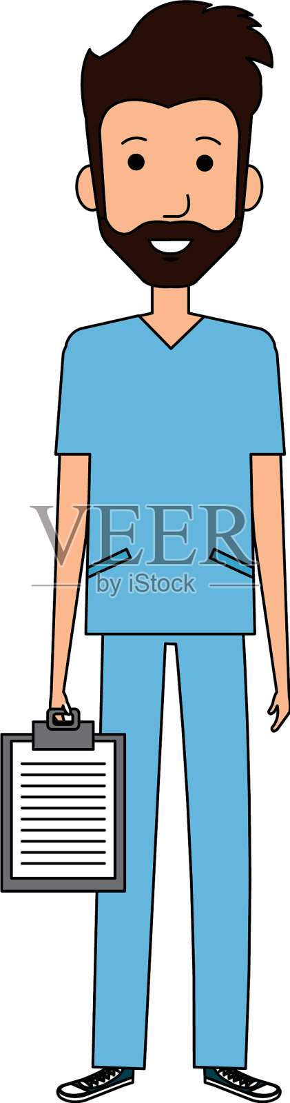 外科医生是健康的专业人员设计元素图片