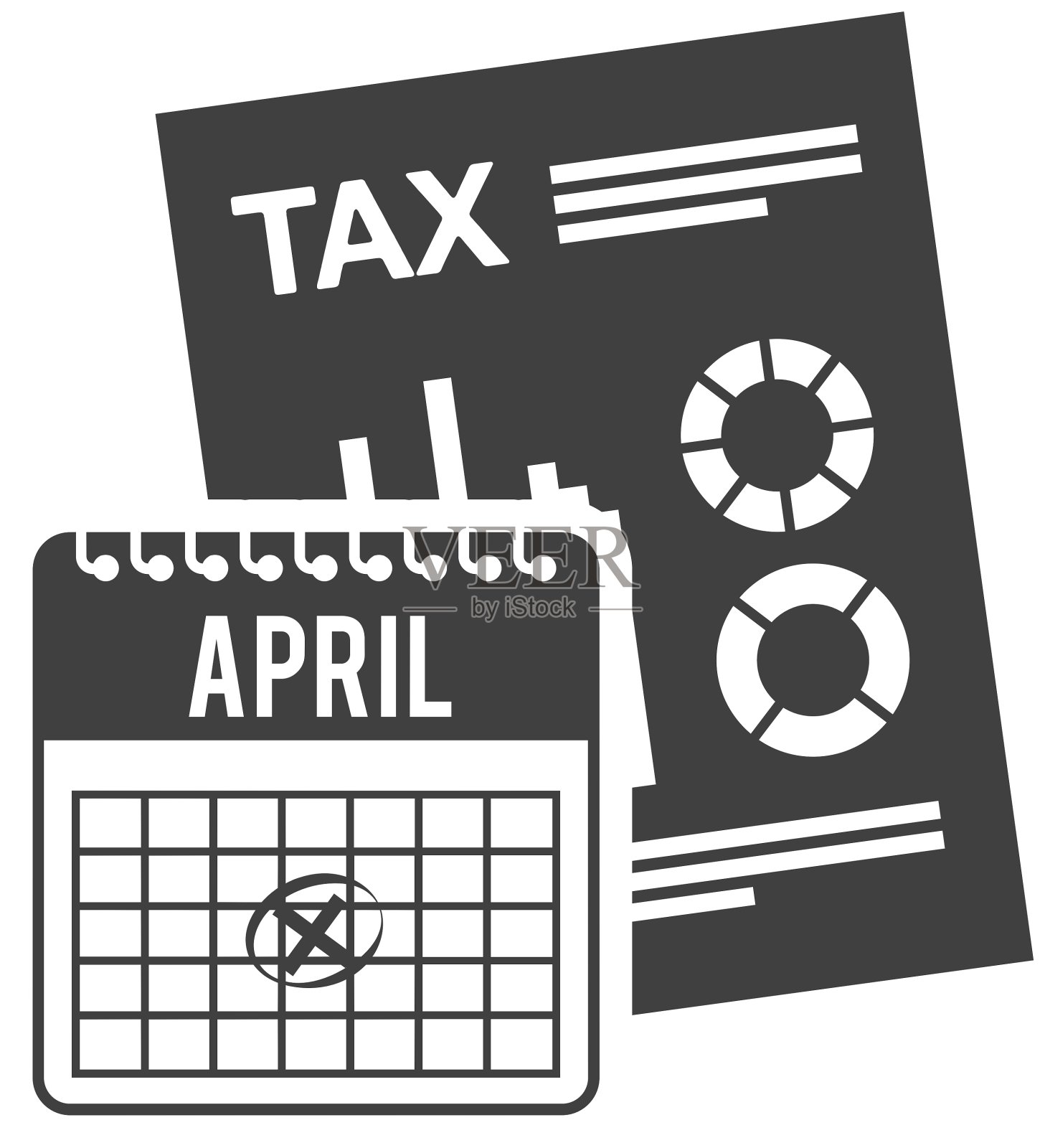 税务收据纸质凭证设计元素图片