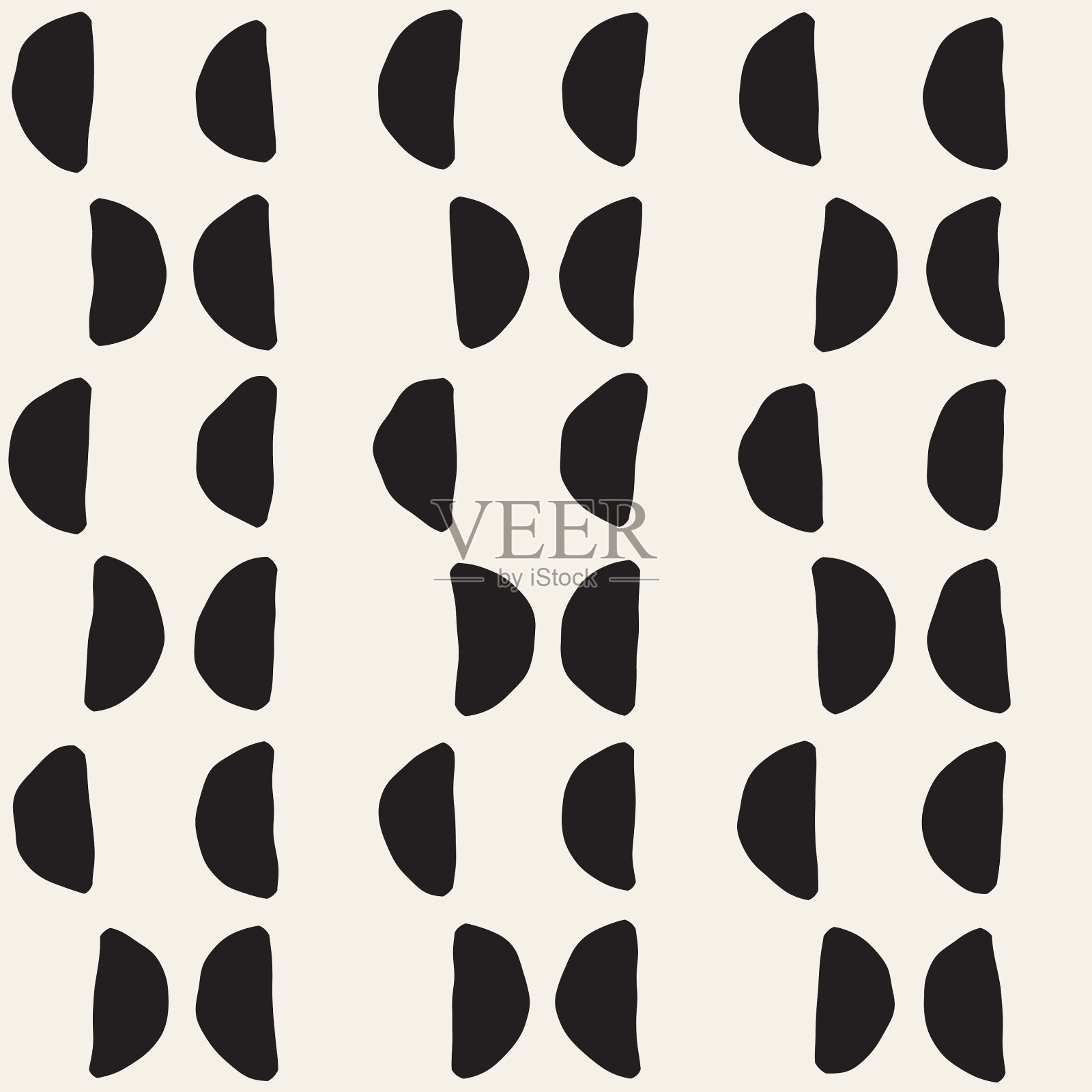 手绘线条无缝粗糙图案抽象插画图片素材