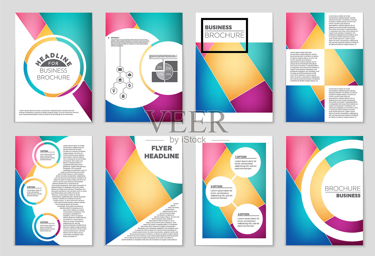 抽象布局的艺术背景设置插画图片素材