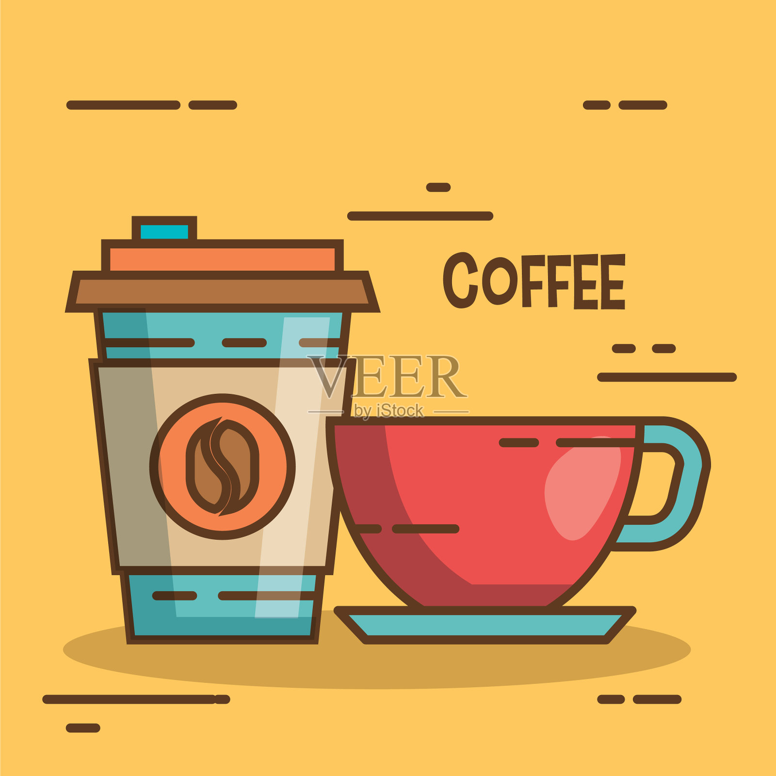 咖啡插画图片素材