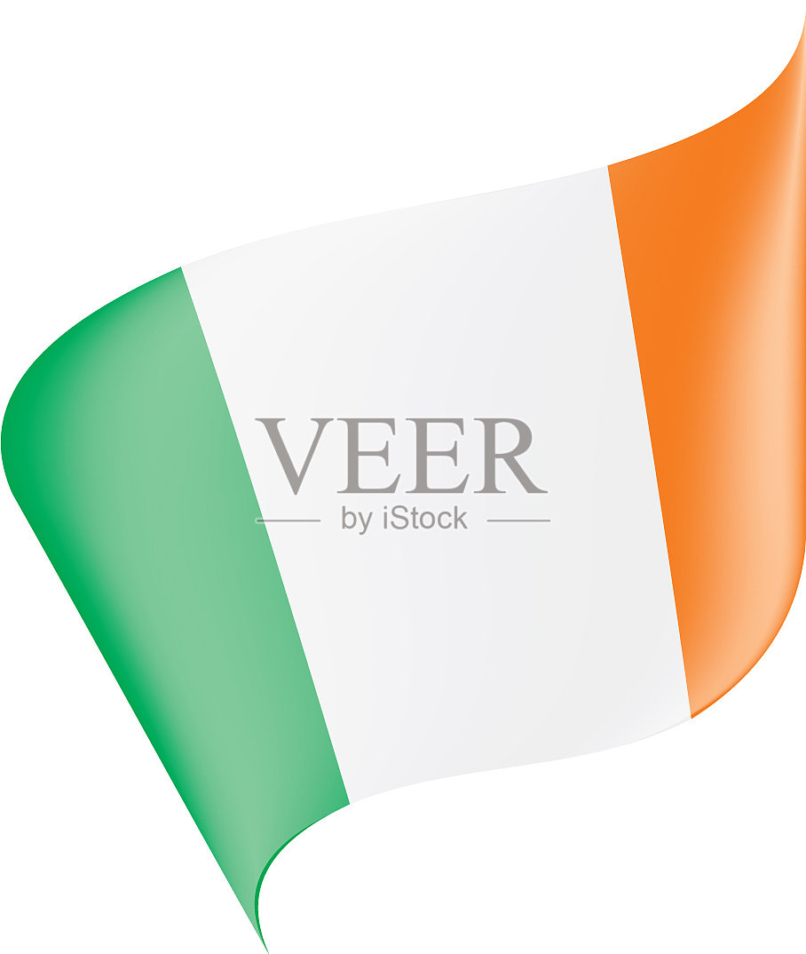 爱尔兰的国旗设计元素图片