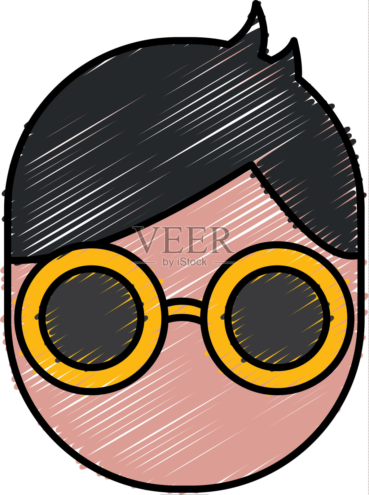 眼镜配件设计插画图片素材