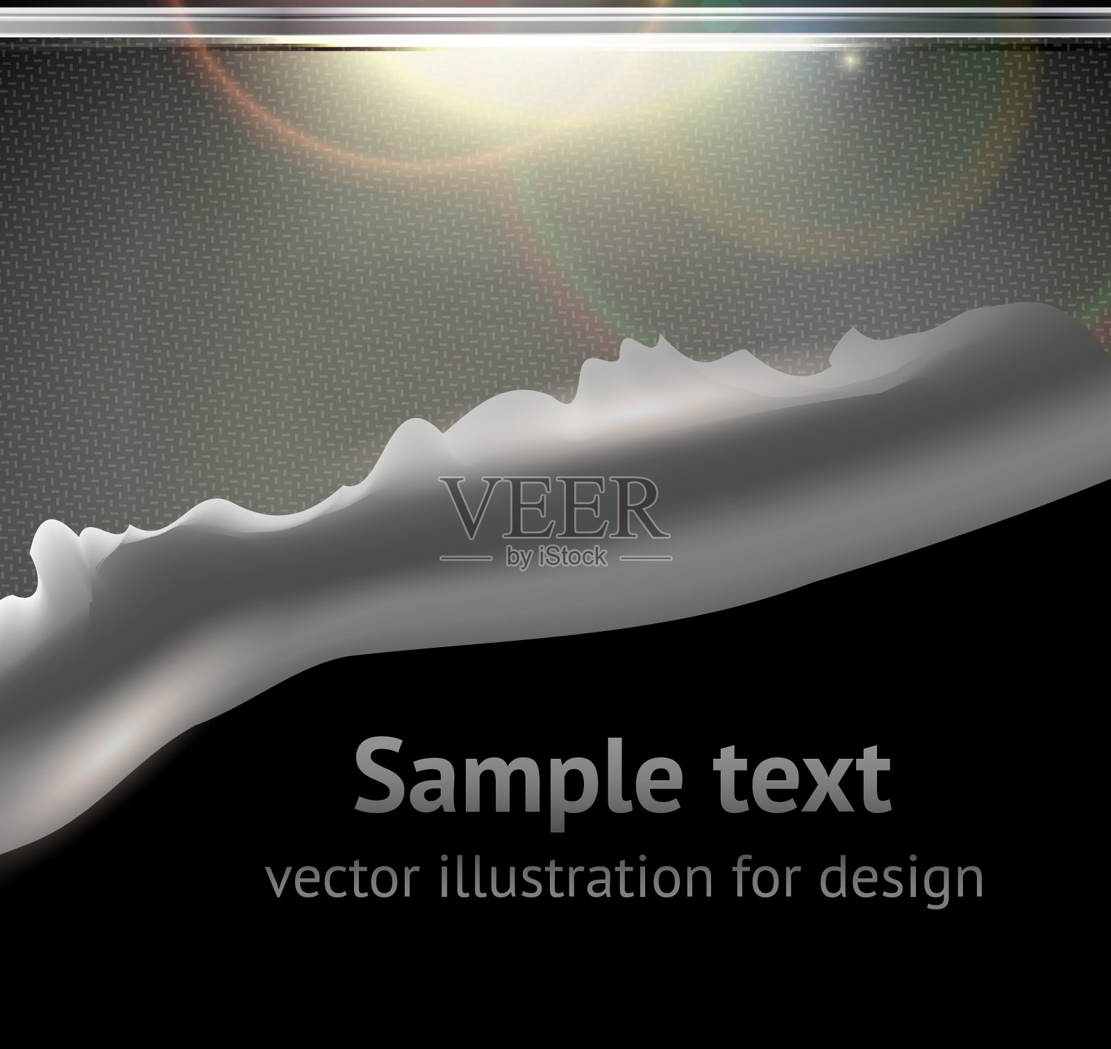 撕裂的金属图形插画图片素材