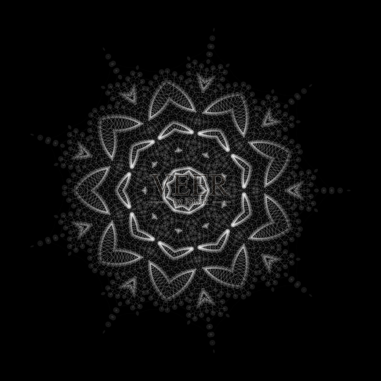 曼陀罗东方装饰抽象线性插画图片素材