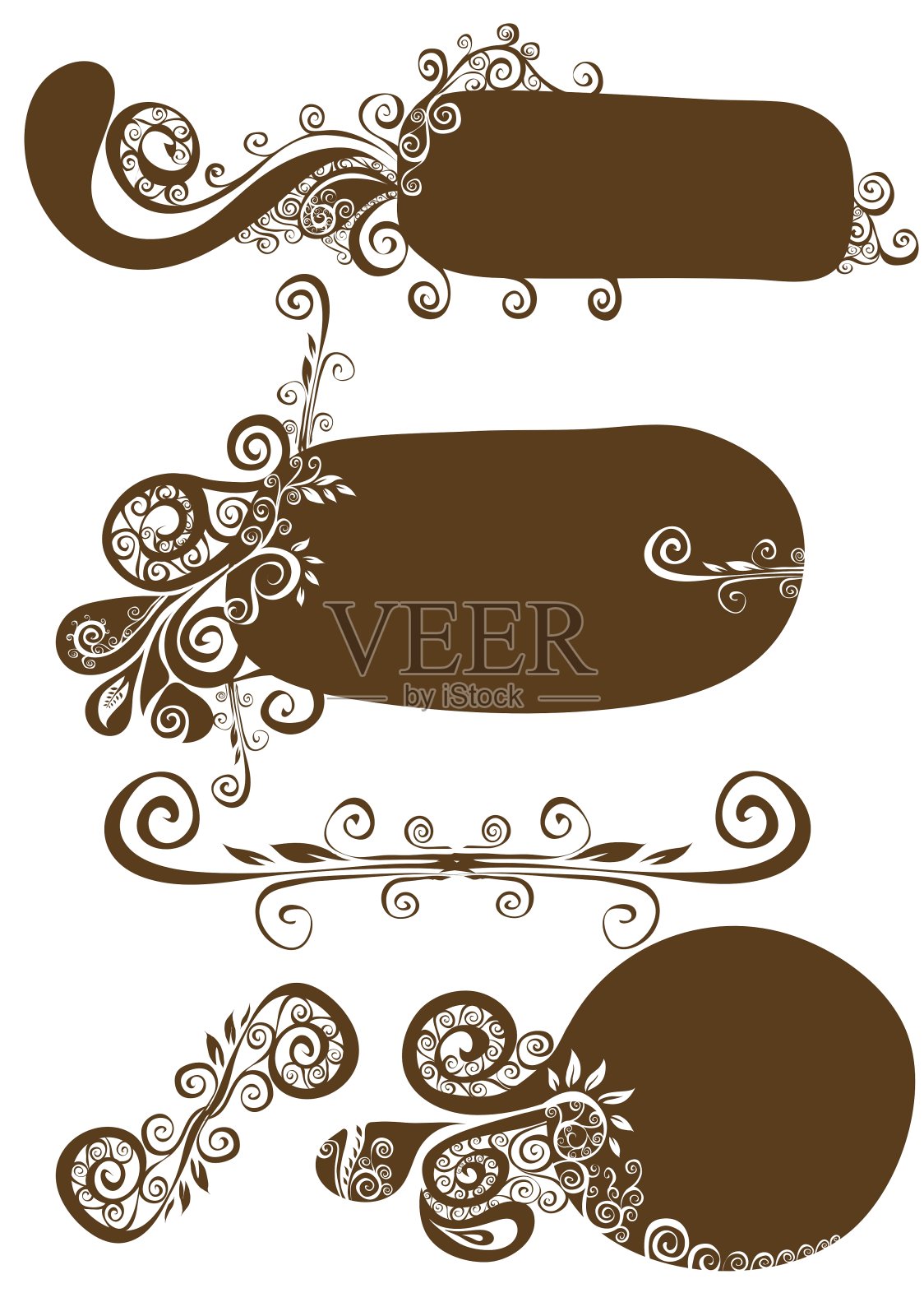 复古饰品集设计元素图片