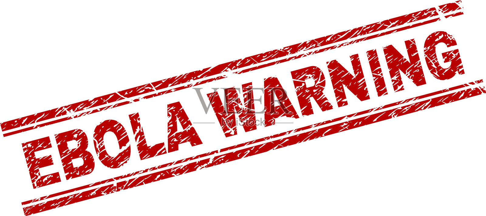 垃圾纹理埃博拉警告邮票印章设计元素图片