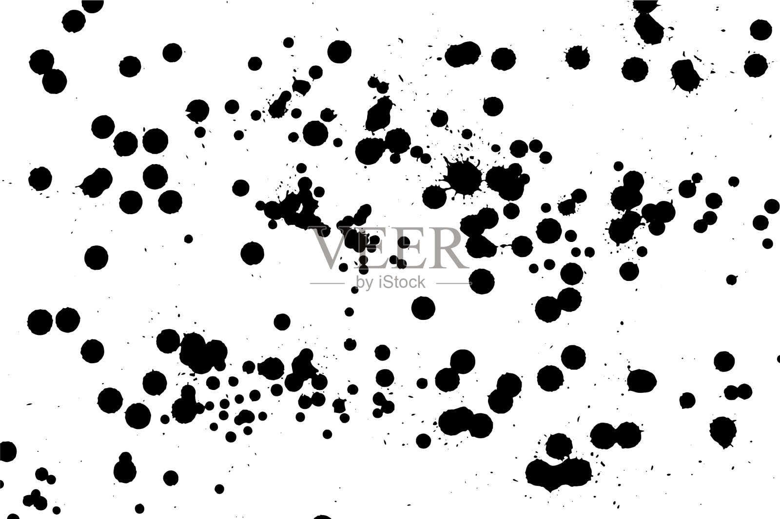 墨渣滴纹理黑色手绘插画图片素材