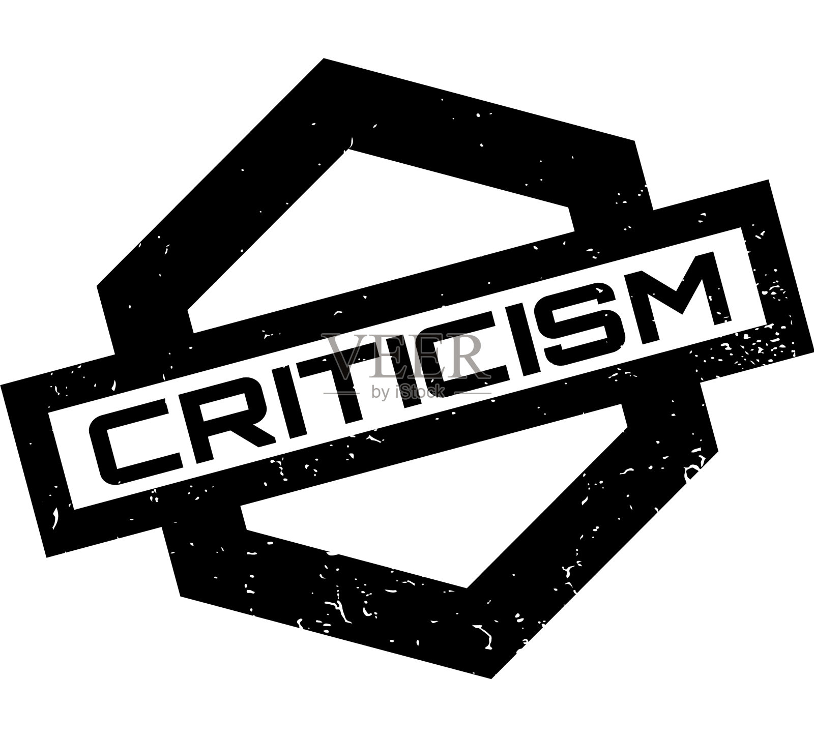 批评橡皮图章设计元素图片