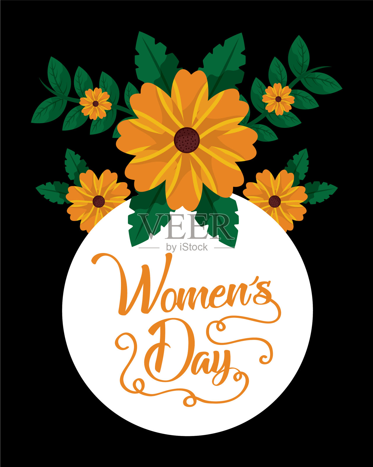 妇女节快乐卡片插画图片素材