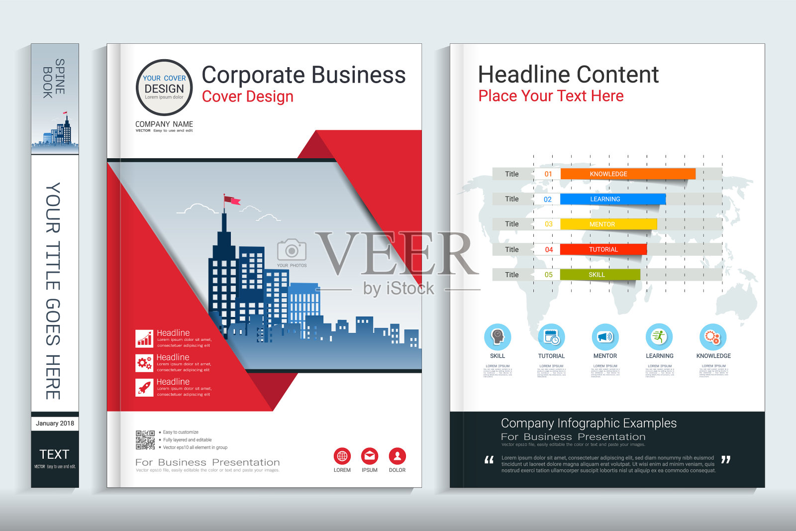 封面书设计模板插画图片素材