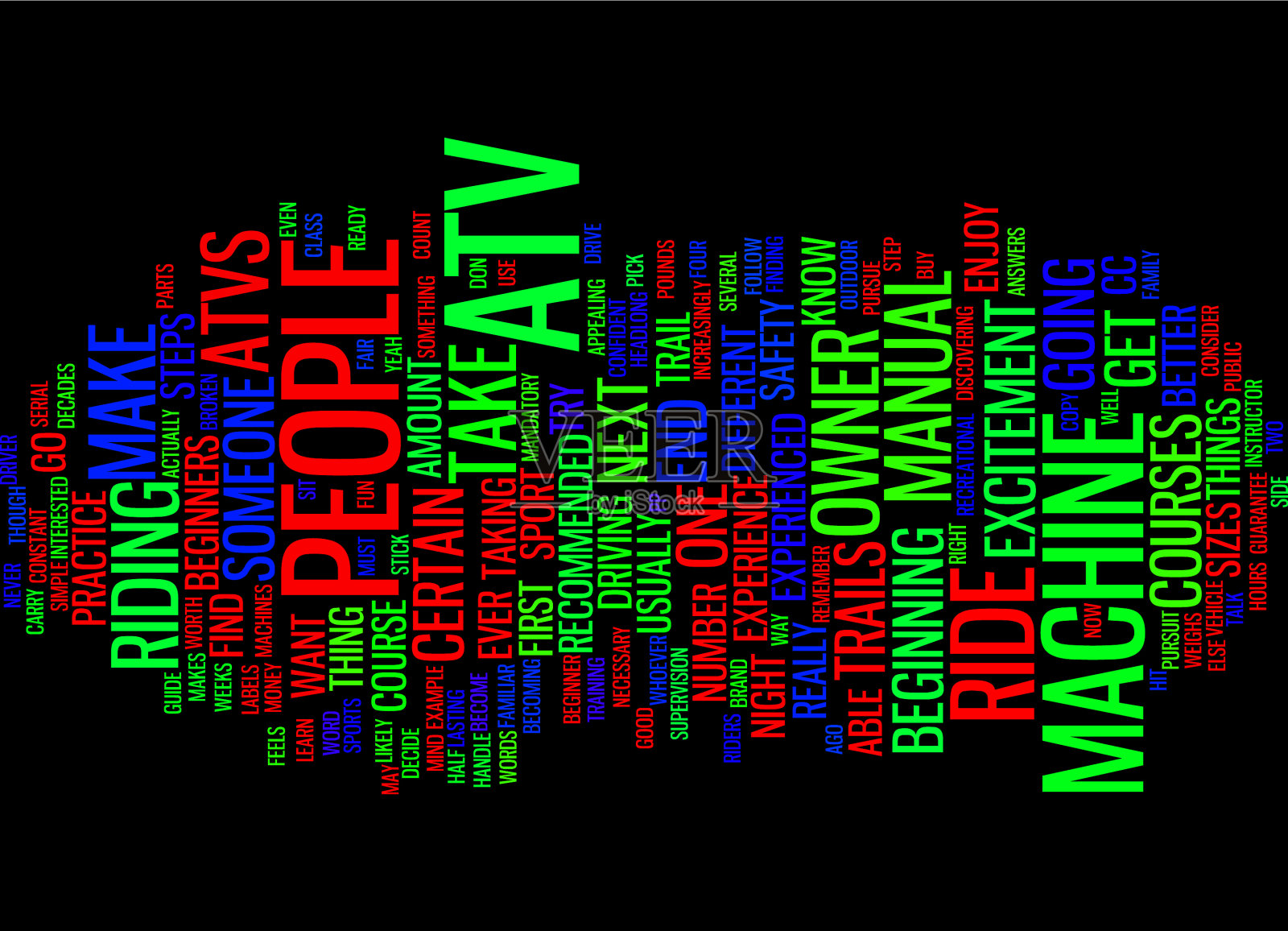 Atv为初学者提供文字背景词云设计元素图片
