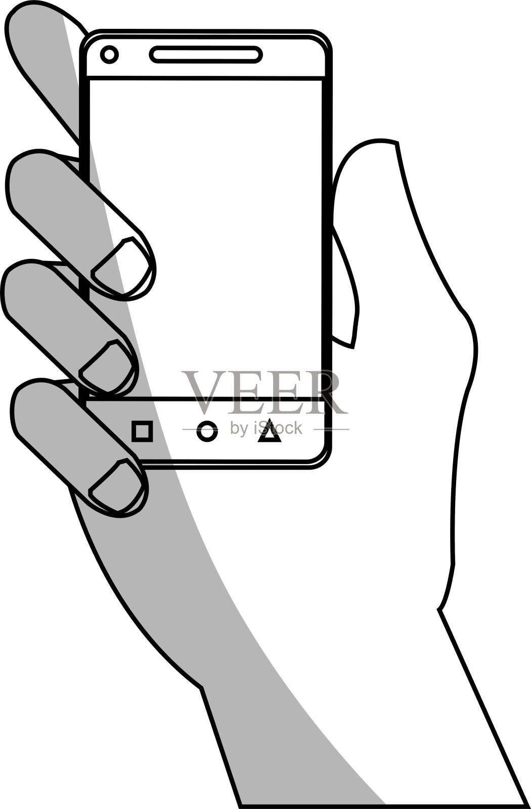 孤立的智能手机设备设计插画图片素材