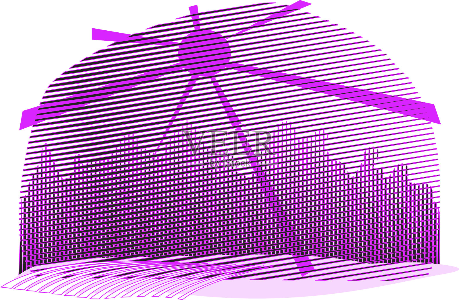 复古风格的彩色复古背景插画图片素材