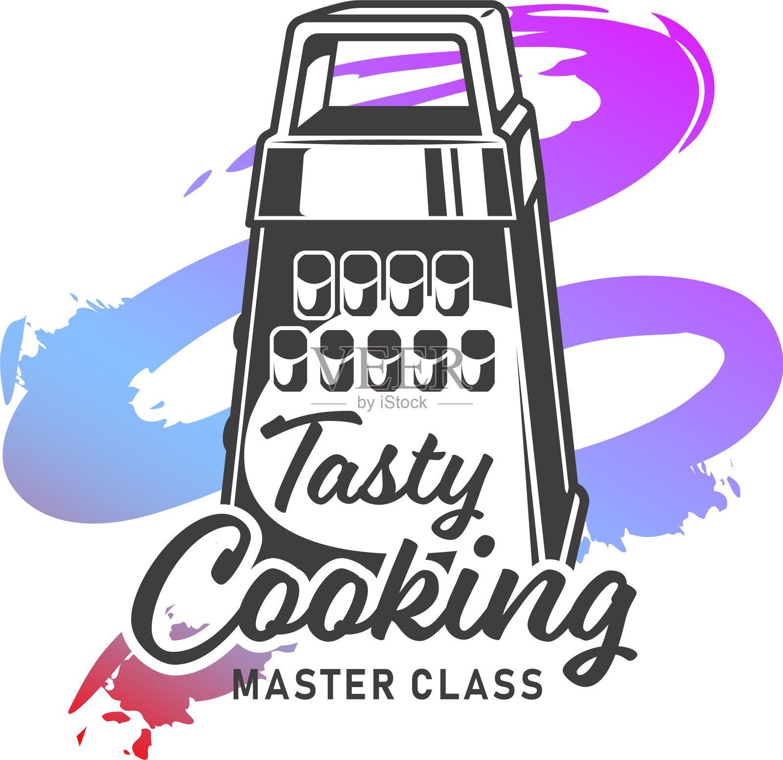 kithcen刨丝器横幅插画图片素材