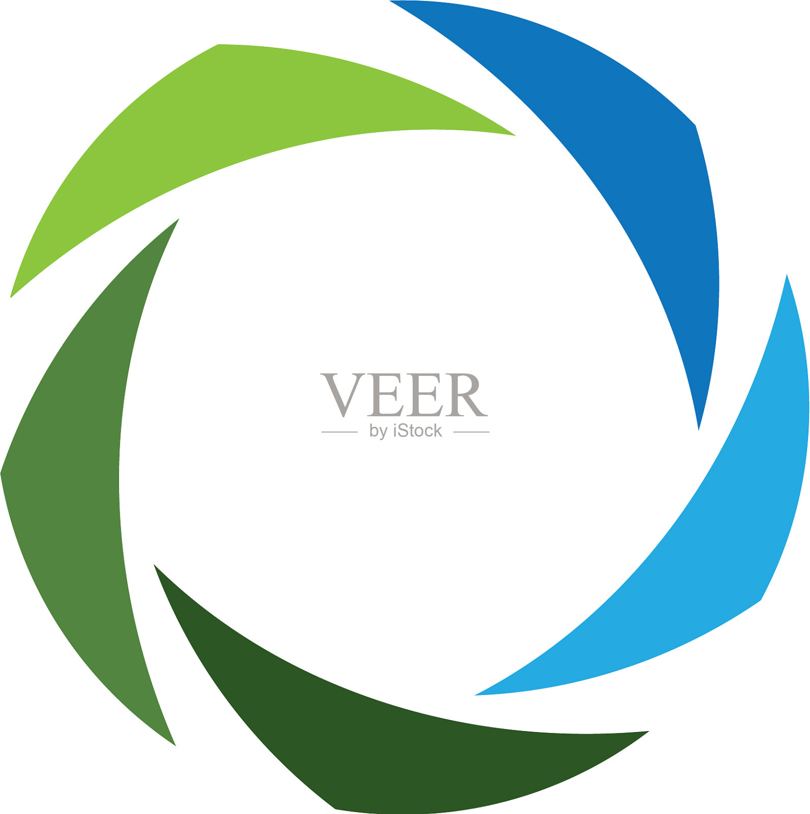 绿叶生态标志，自然元素图标图标素材