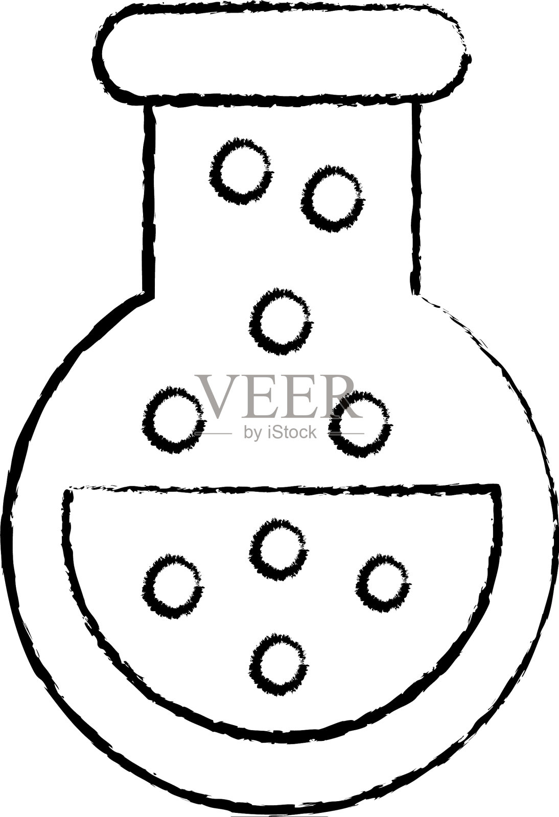 烧瓶试管科学图标形象插画图片素材