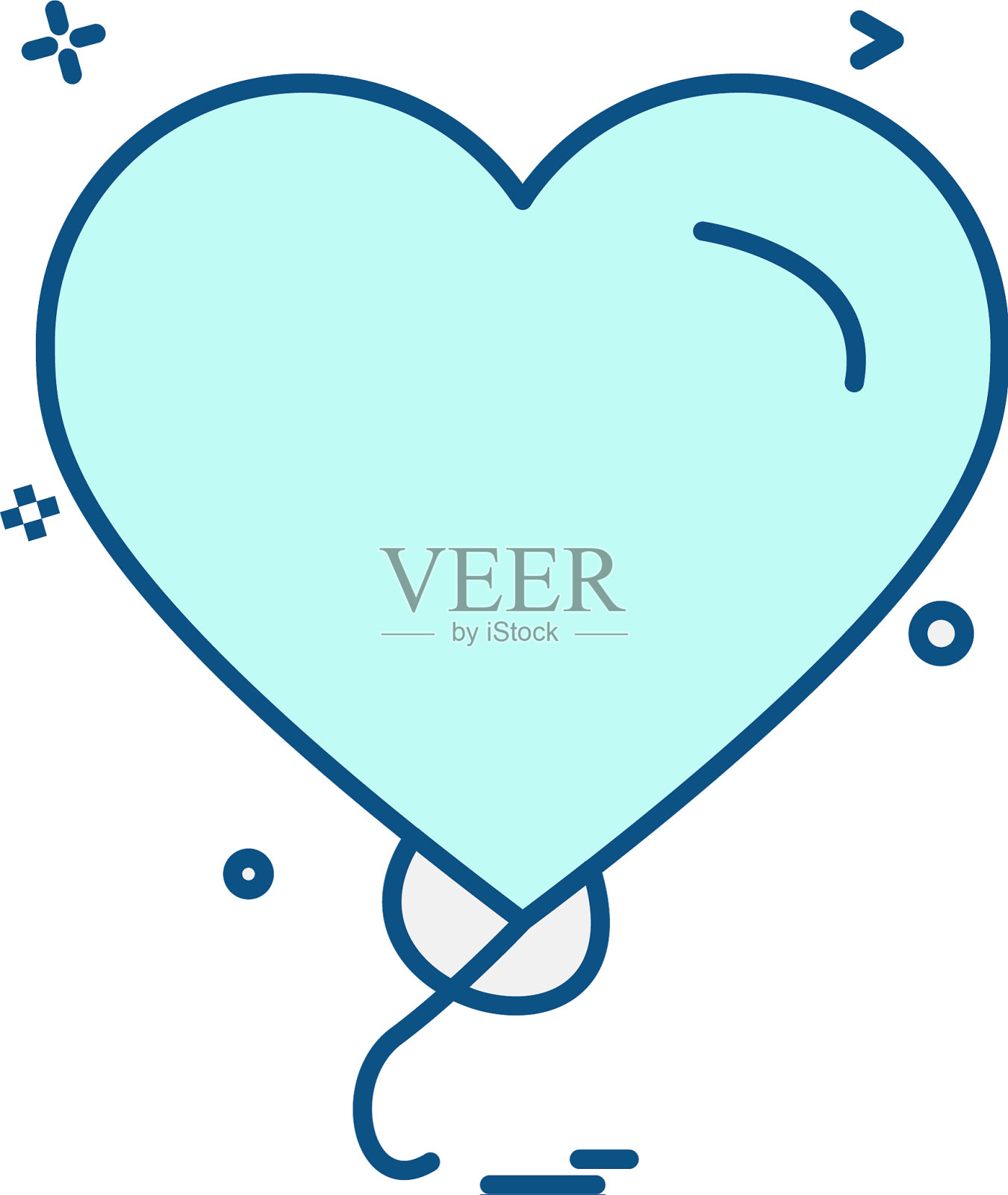 心的图标设计插画图片素材