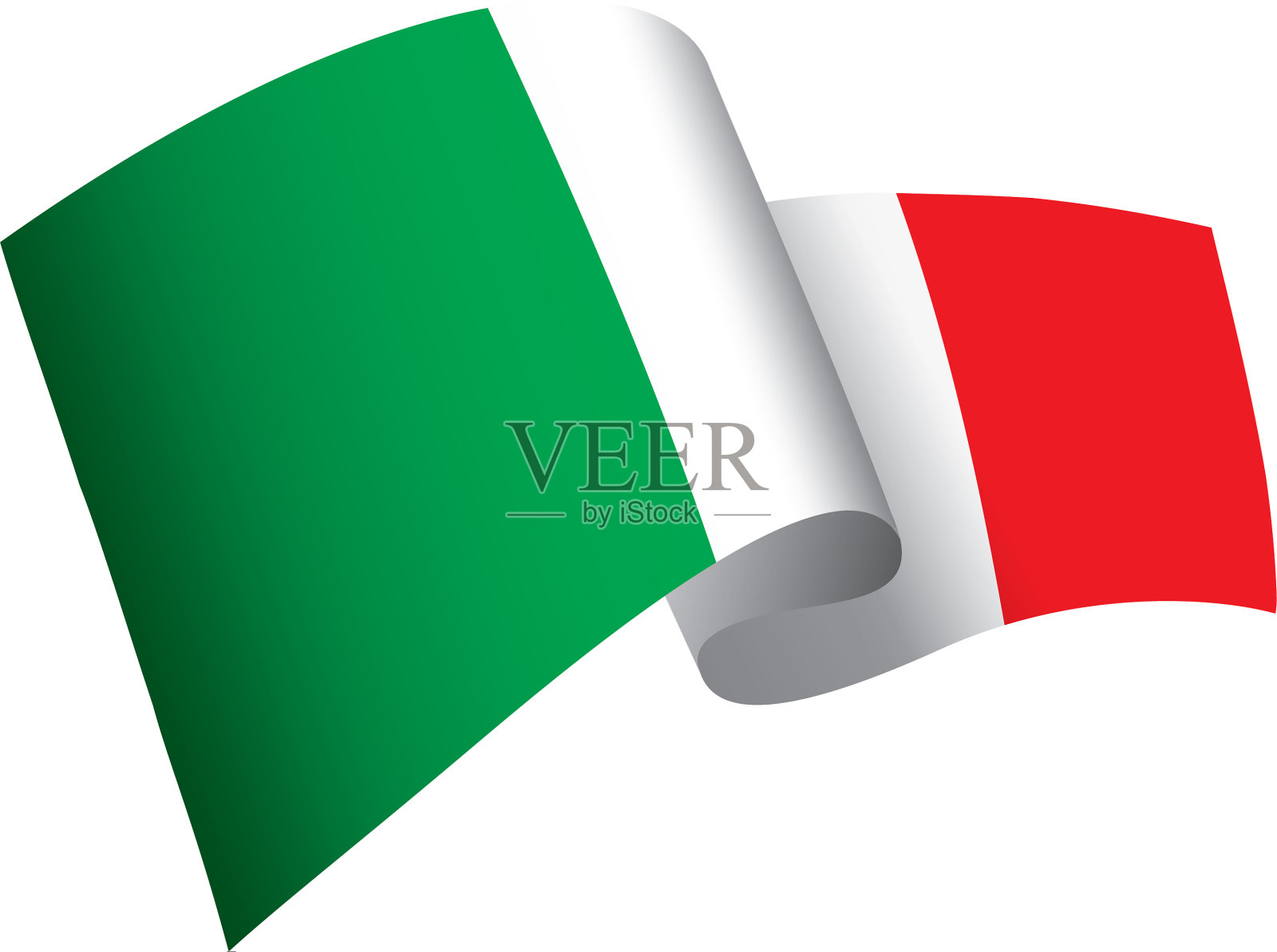 意大利国旗设计元素图片
