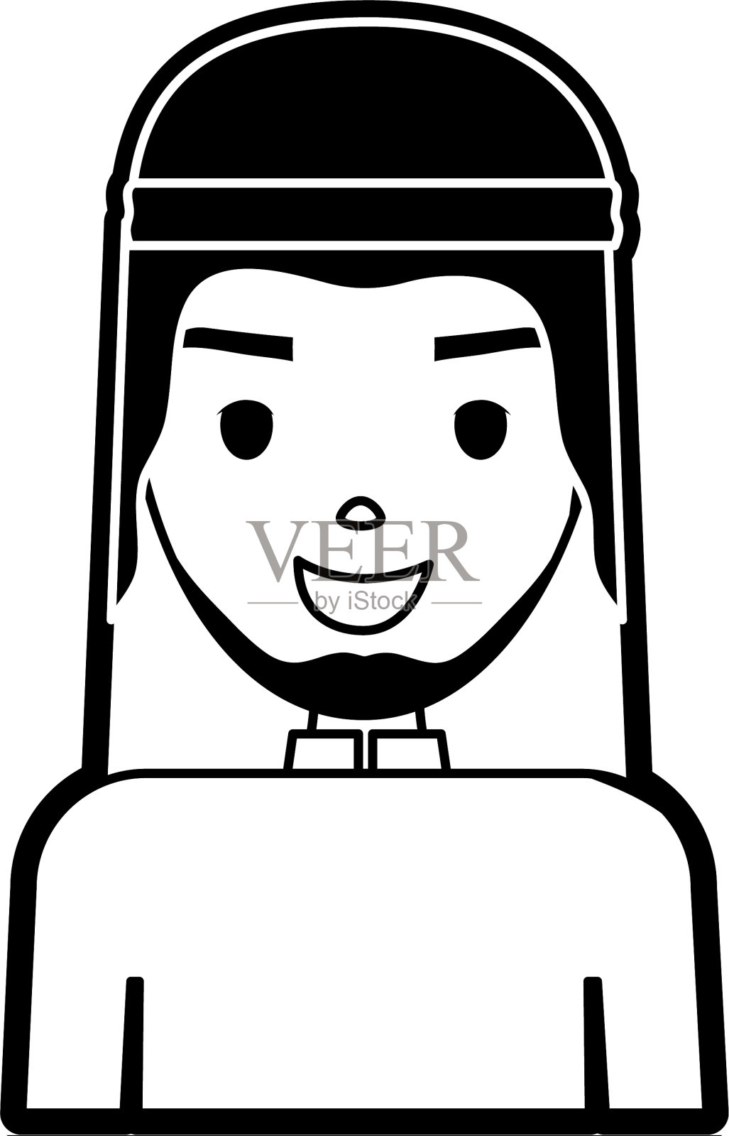 阿拉伯人的卡通设计元素图片