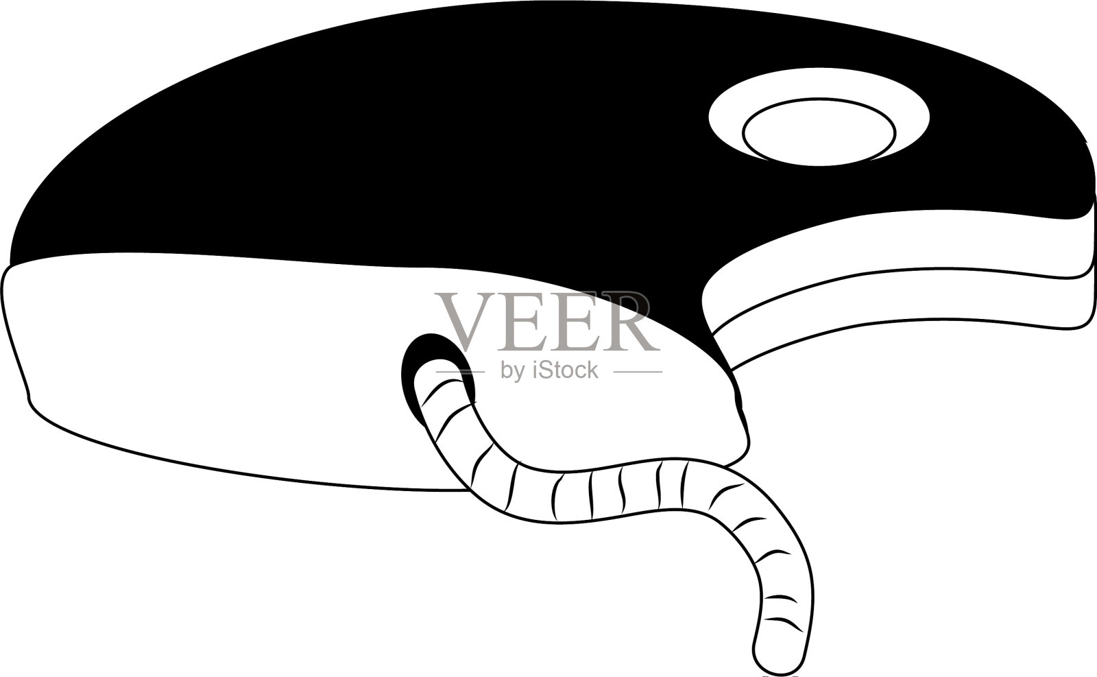 肉与蠕虫图标设计元素图片