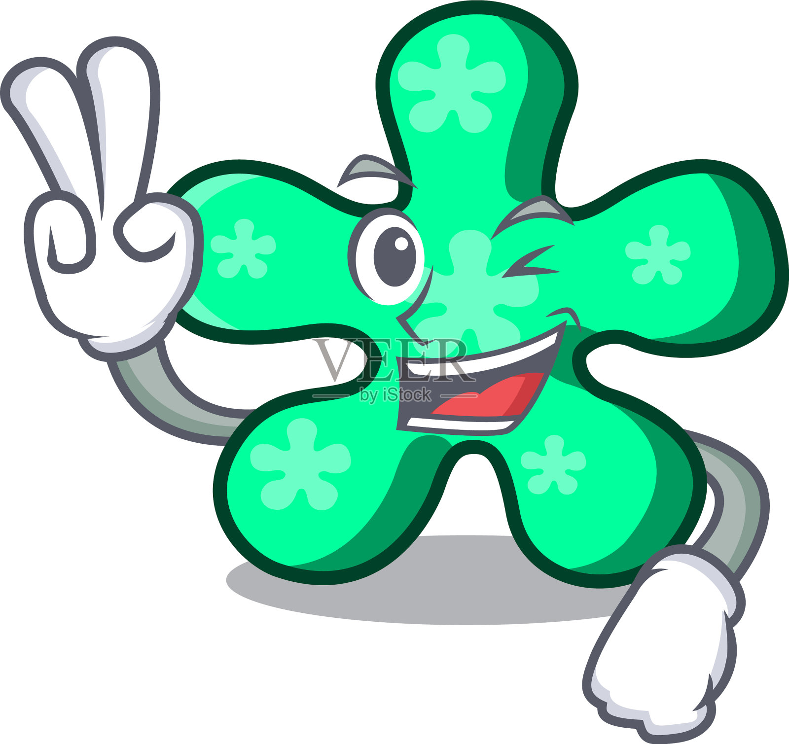 两指自由形式的人物卡通设计元素图片