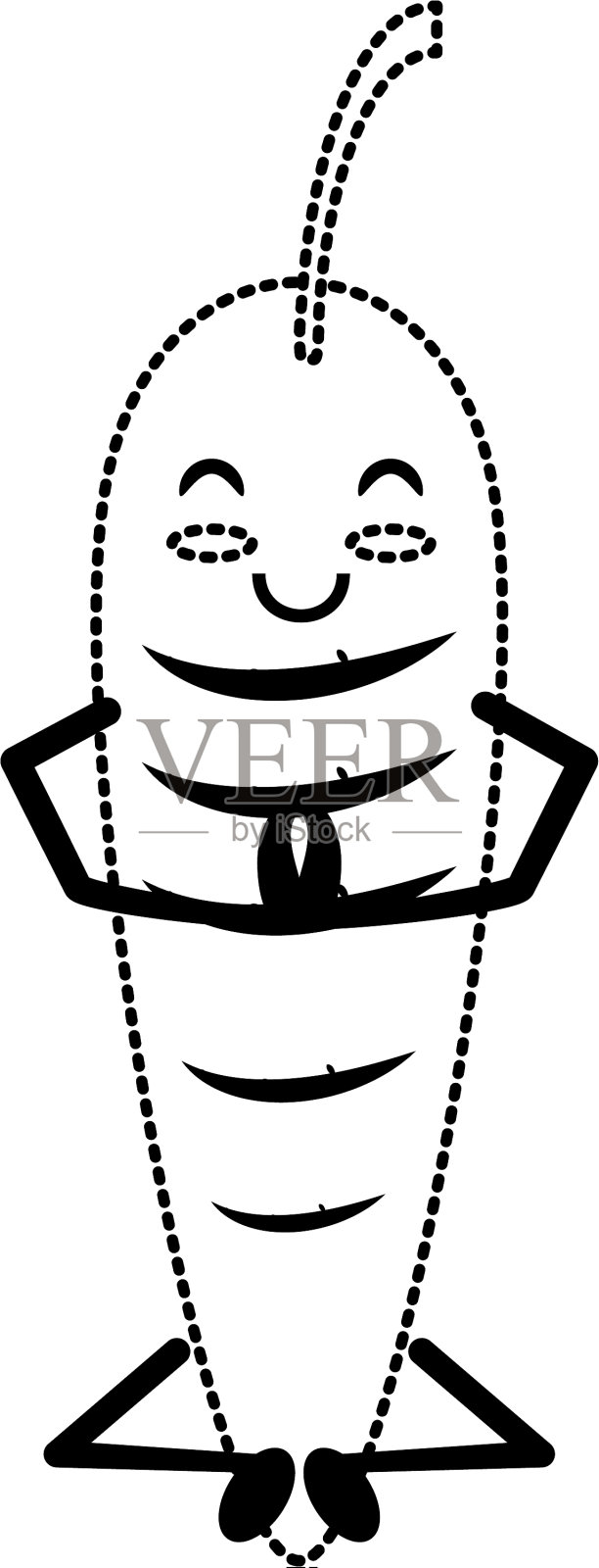 卡哇伊胡萝卜图标设计元素图片