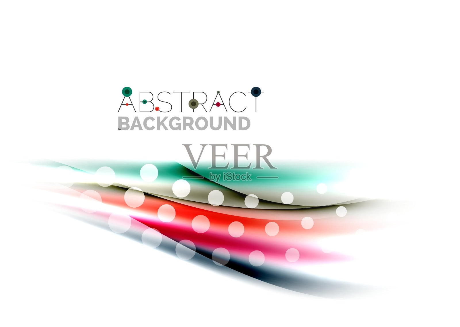 闪亮的颜色线在白色背景-运动设计元素图片