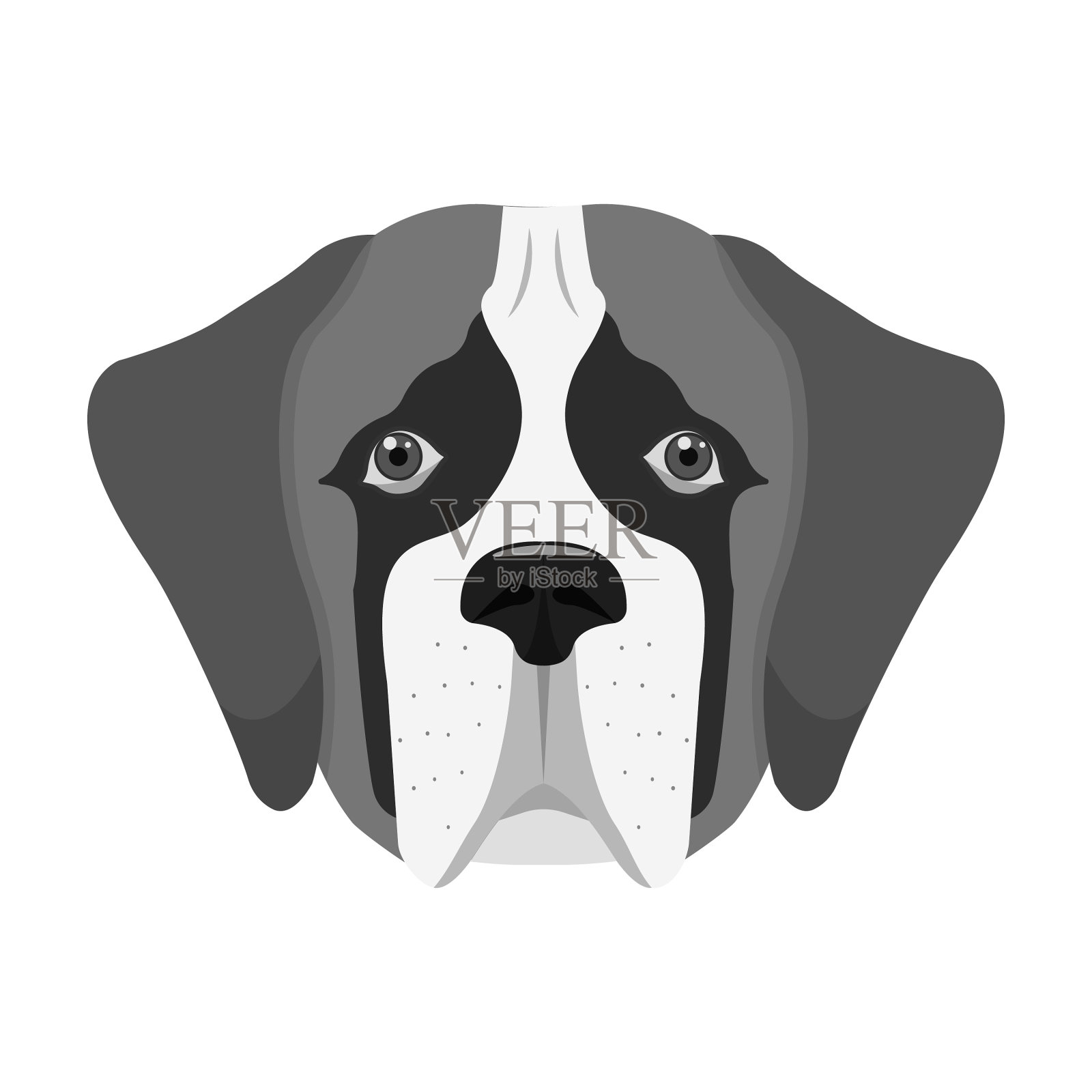 圣伯纳德犬的品种，圣伯纳德的嘴设计元素图片
