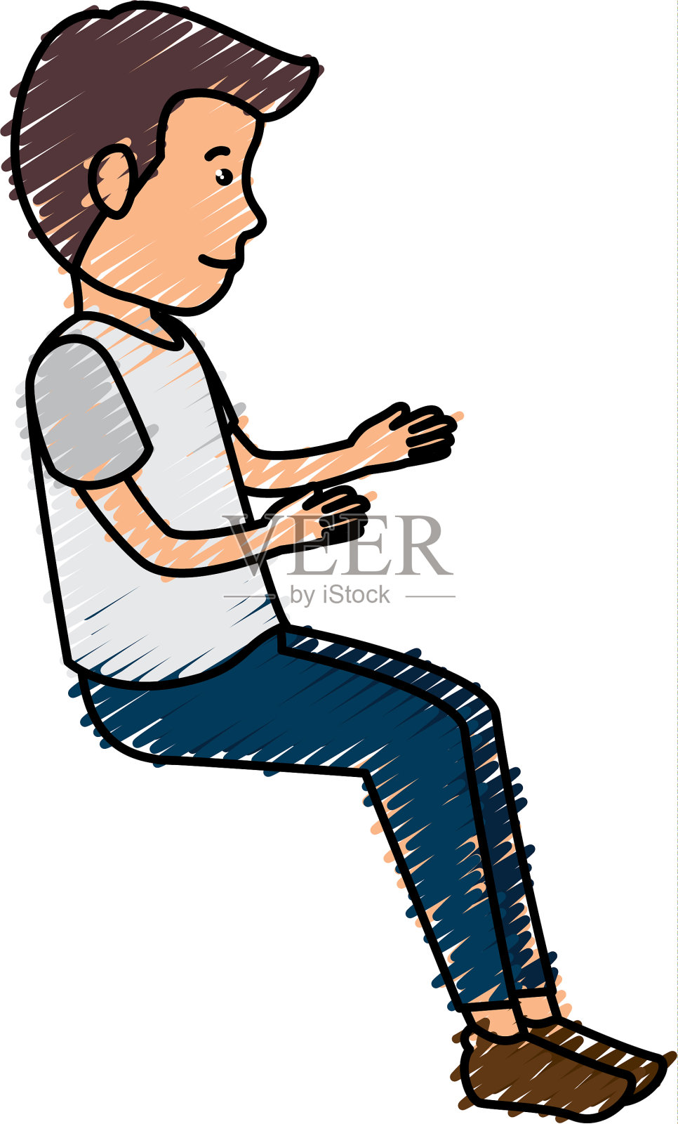 年轻人头像角色设计元素图片