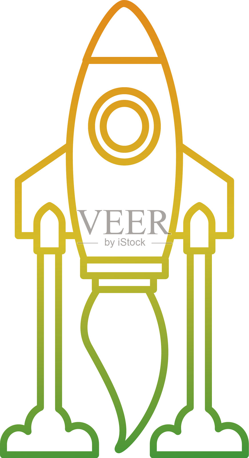 火箭发射开始创新图标设计元素图片