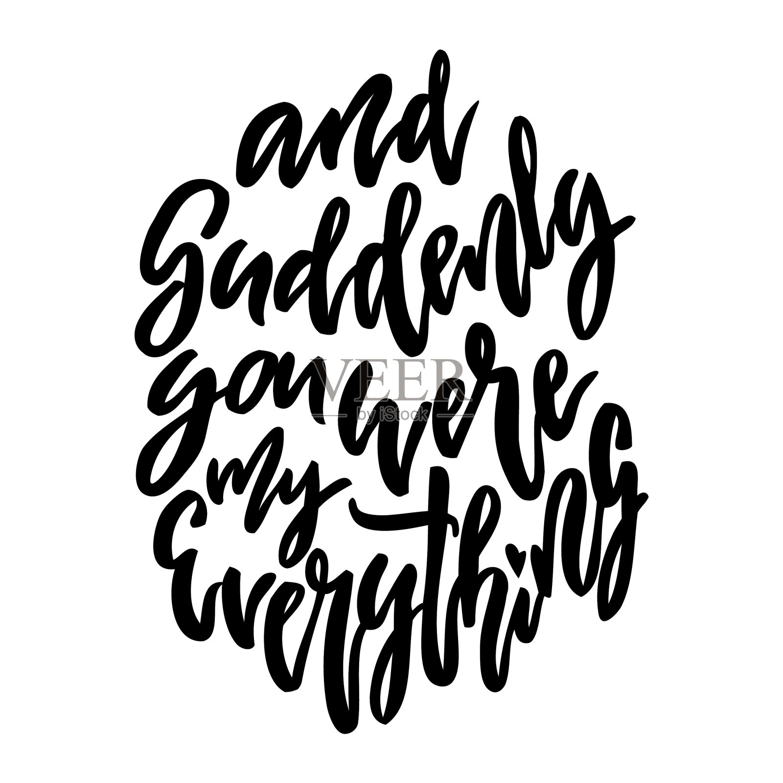 婴儿托儿所手写字母设计元素图片