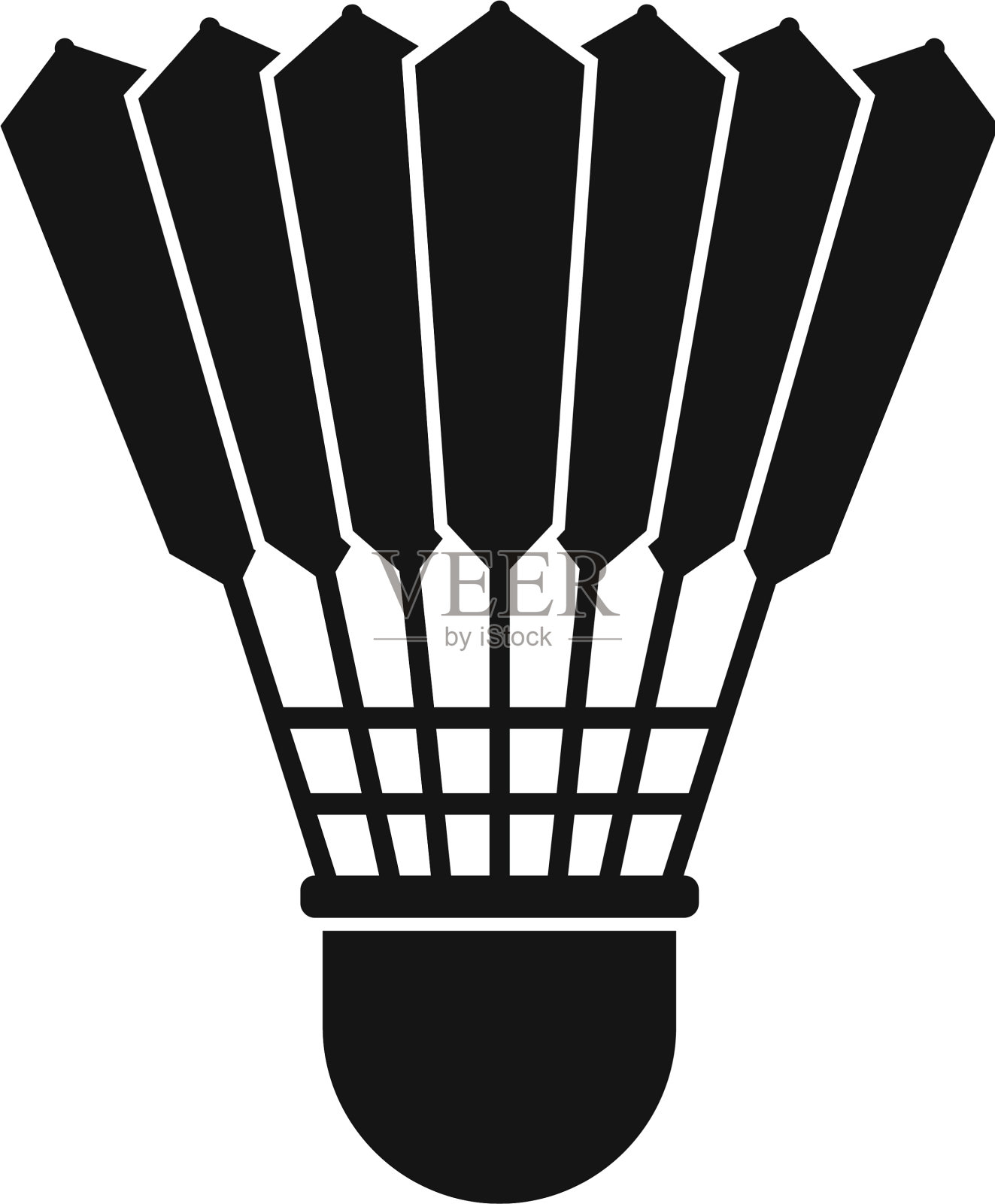 羽毛球图标小鸟风格简单图标素材