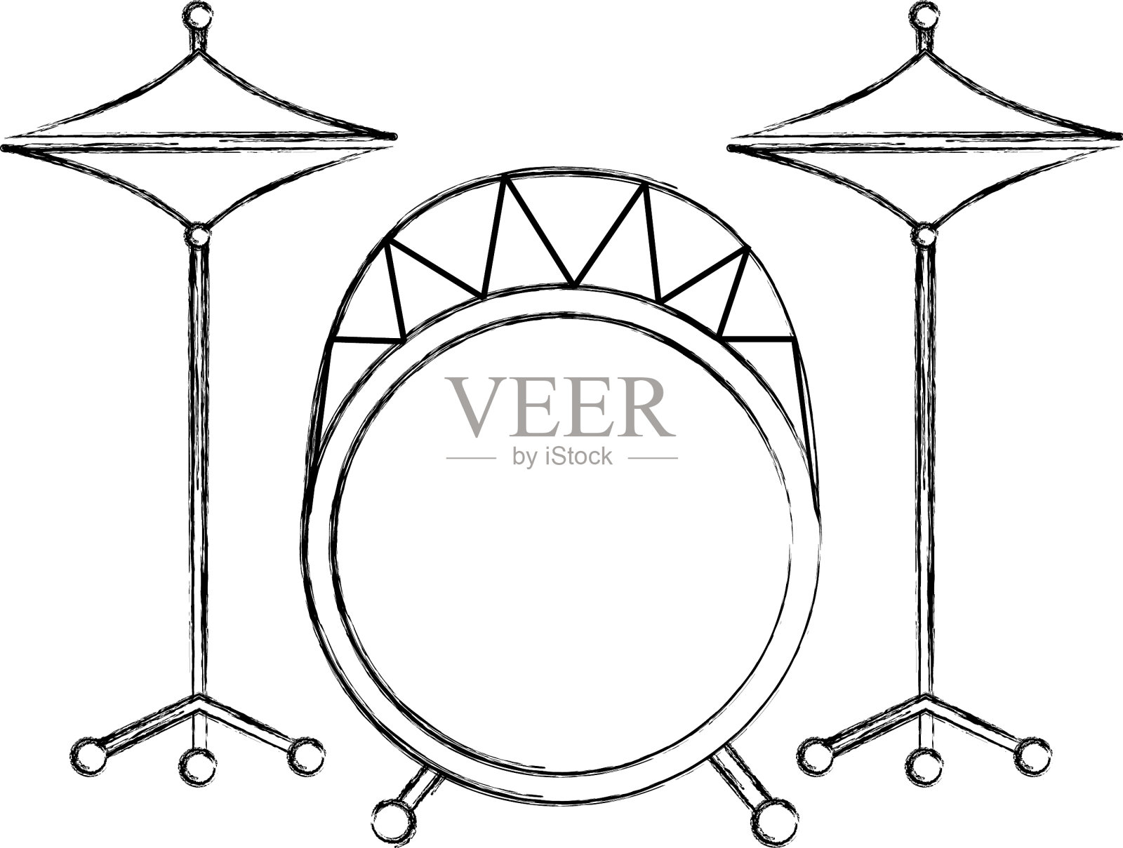 电池乐器音乐鼓图标设计元素图片